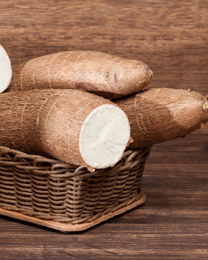 Cassava Root in a Box.